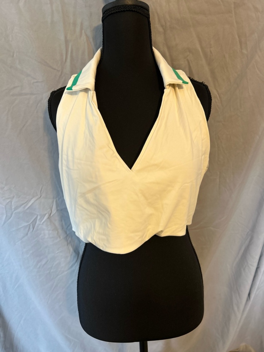 Crane Longline Sports Bra Size XL NWT Collared V- Neck Aldi